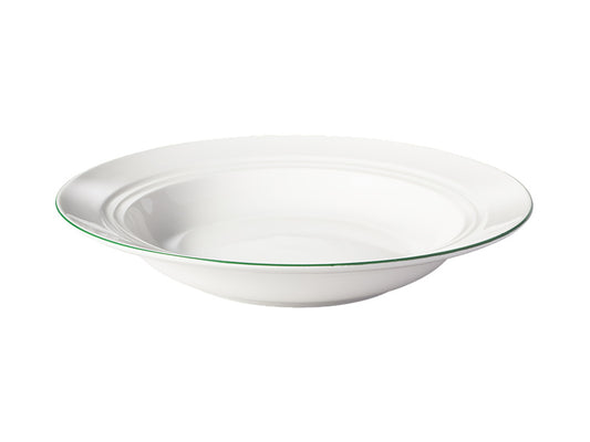 White Basics Edge Rim Soup Bowl
