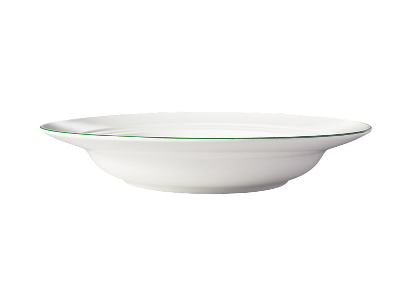 White Basics Edge Rim Soup Bowl