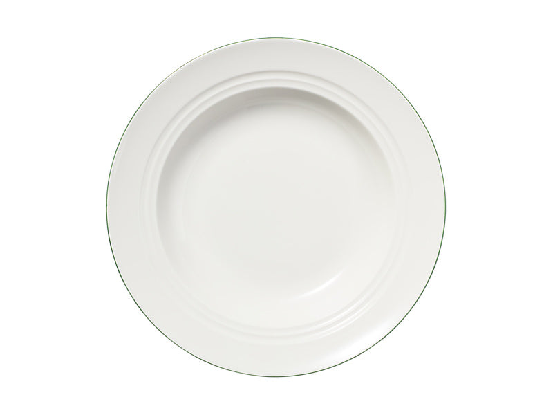 White Basics Edge Rim Soup Bowl