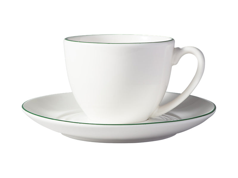 White Basics Edge Coupe Demi Cup & Saucer