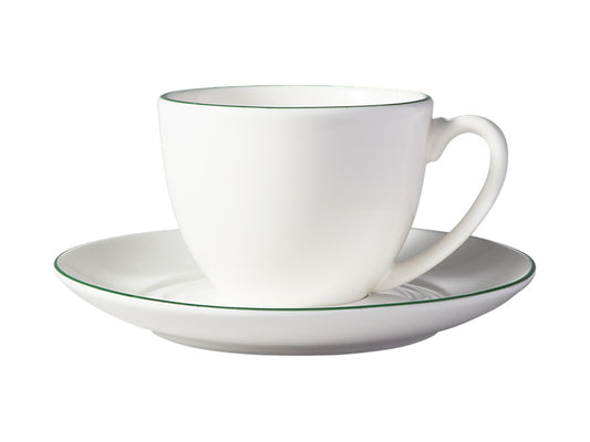 White Basics Edge Coupe Demi Cup & Saucer