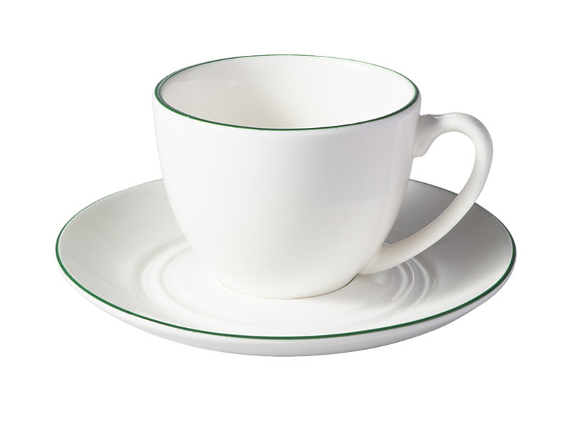 White Basics Edge Coupe Demi Cup & Saucer