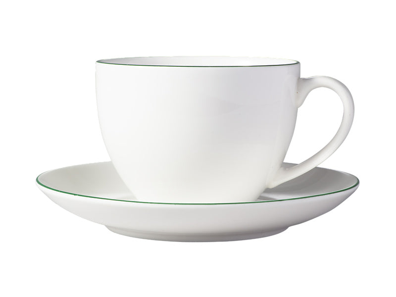 White Basics Edge Cup & Saucer