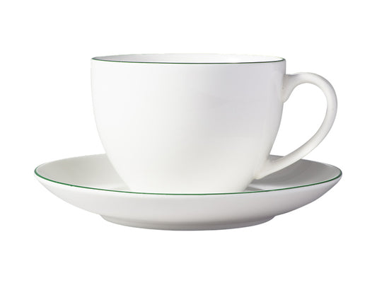 White Basics Edge Cup & Saucer