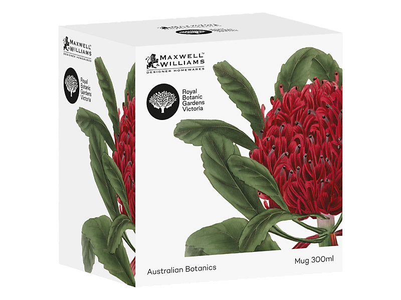 Royal Botanic Gardens Australian Botanics Mug Telopea 300ML Gift Boxed