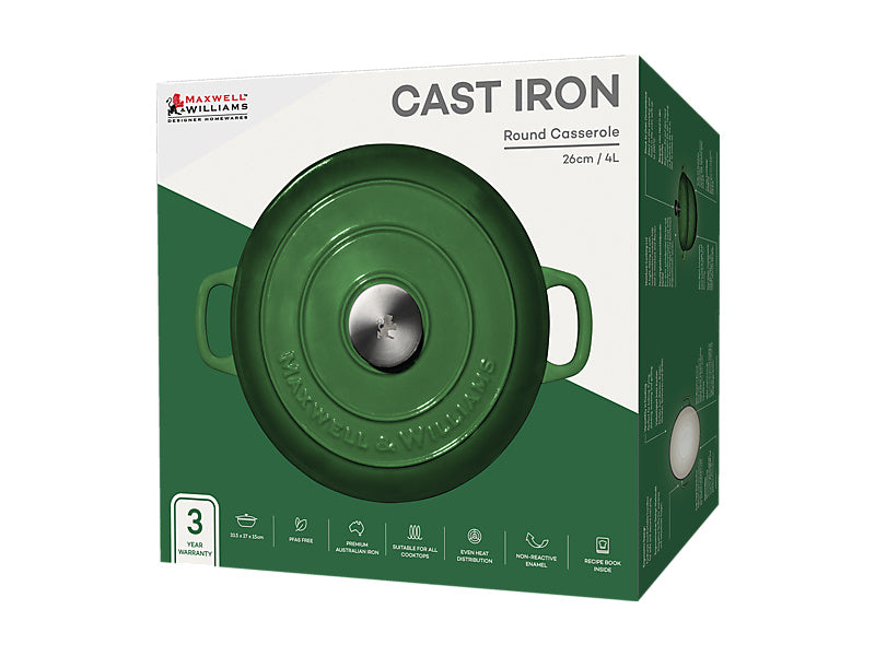 Cast Iron Round Casserole / 4L Gift Boxed