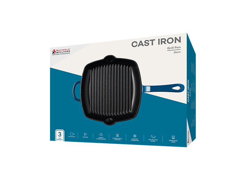 Cast Iron Grill pan Gift Boxed