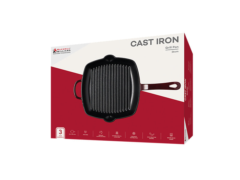 Cast Iron Grill pan Gift Boxed