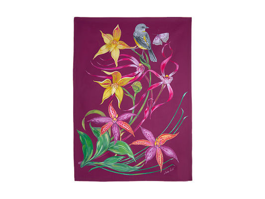 Eloise Short Lyric Tea Towel Yellow Robin