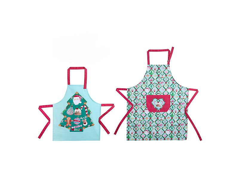 Tis The Season Santa & Me Apron Set of 2 Gift Boxed