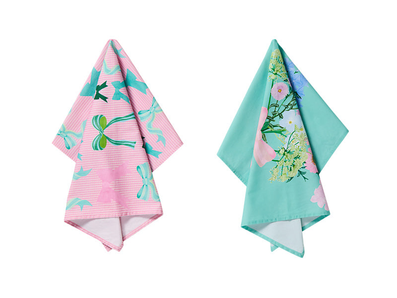Cherish Tea Towel Set of 2 Assorted Gift Boxed