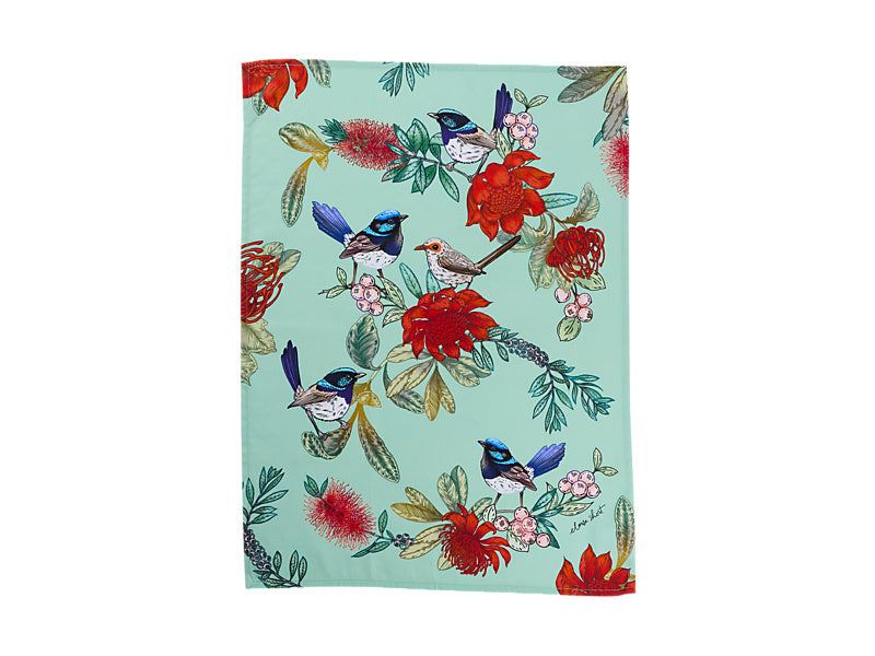 Eloise Short Native Grace Superb Fairy Wren Tea Towel