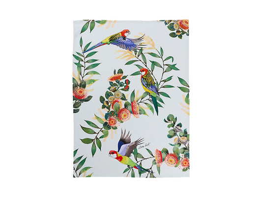 Eloise Short Native Grace Eastern Rosella Tea Towel