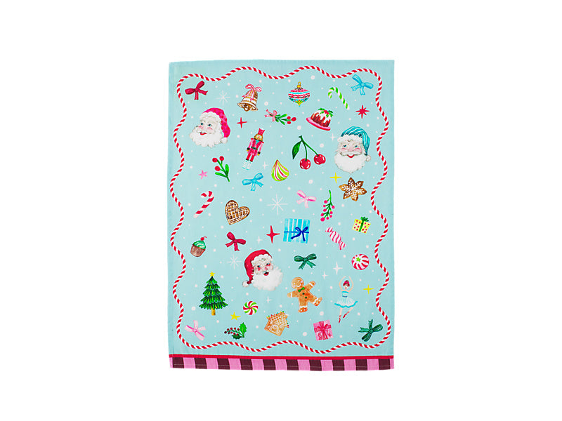 Fa la la Tea Towel Set of 2 Assorted
