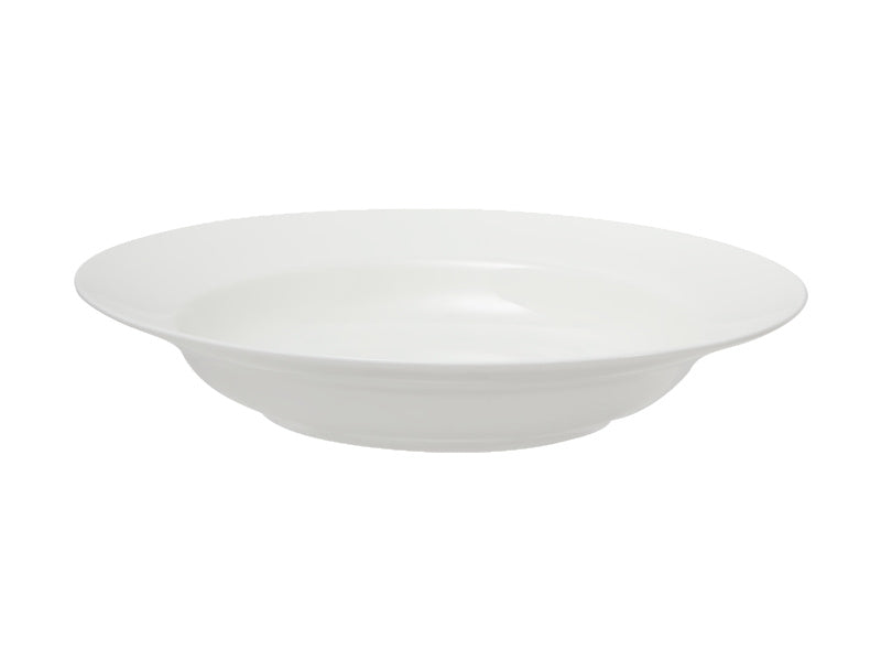 White Basics Rim Soup Bowl