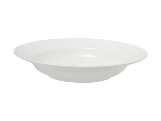 White Basics Rim Soup Bowl