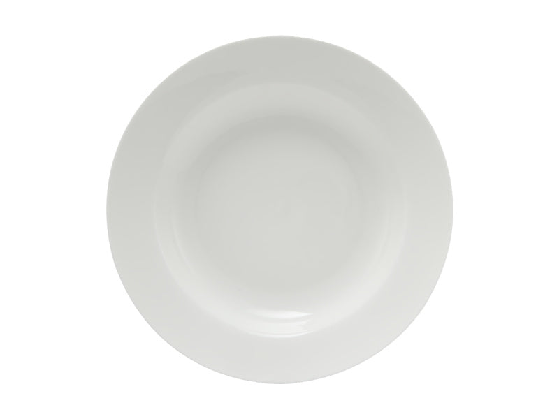 White Basics Rim Soup Bowl