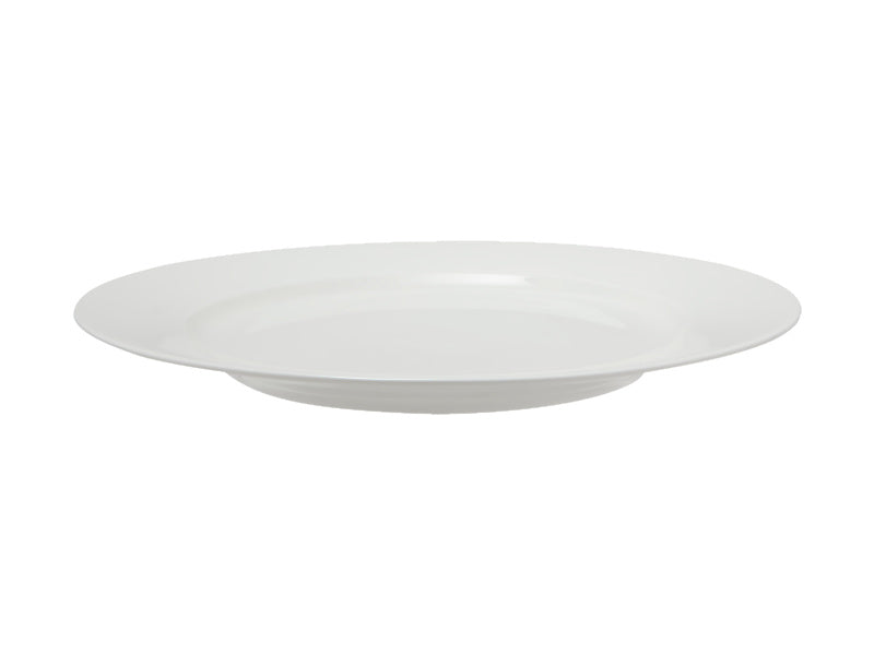 White Basics Rim Dinner Plate