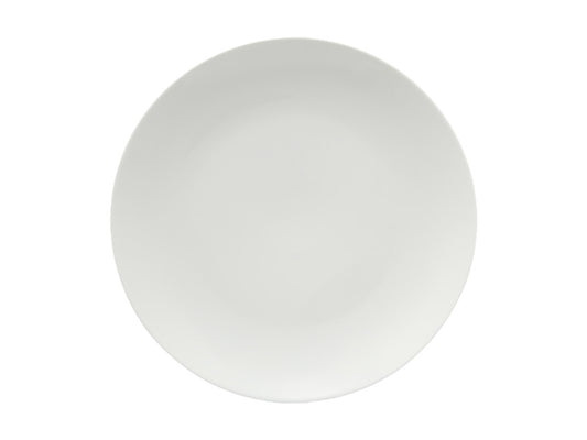 White Basics Coupe Entree Plate