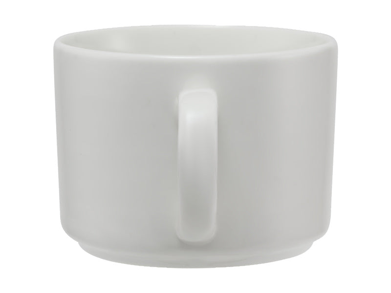 White Basics Straight Cup & Saucer