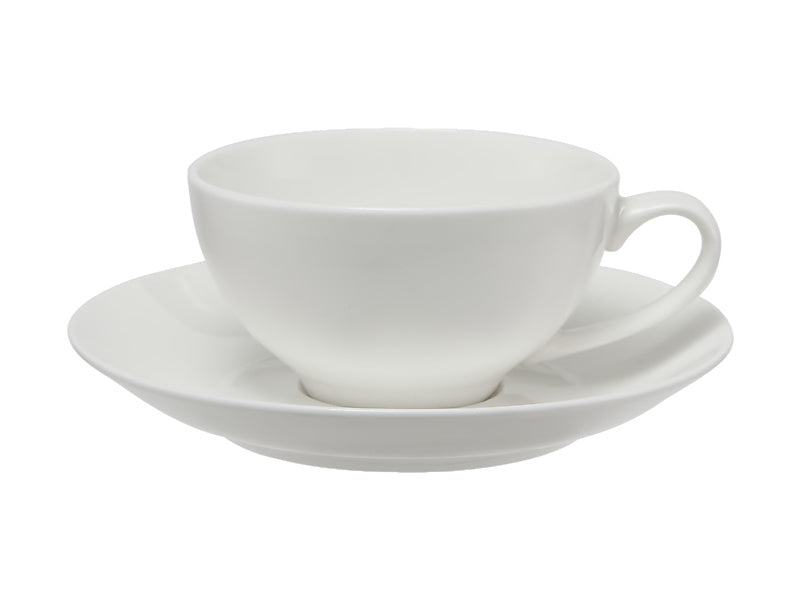 White Basics Coupe Cup & Saucer