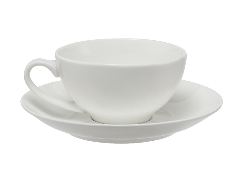 White Basics Coupe Cup & Saucer