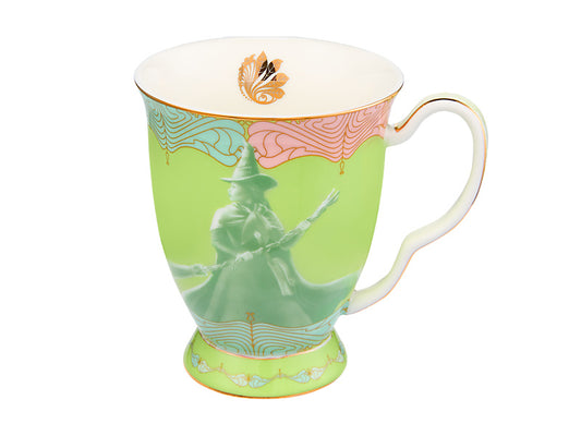 Wicked Pink Goes Good With Green Footed Mug Elphaba Gift Boxed