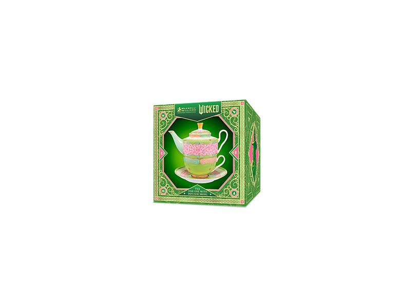 Wicked Pink Goes Good With Green Tea for One With Infuser Elphaba Gift Boxed