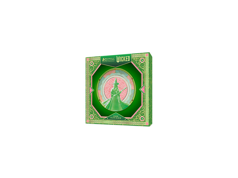 Wicked Pink Goes Good With Green Coupe Plate Elphaba Gift Boxed