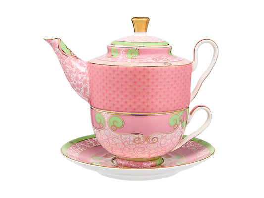 Wicked Pink Goes Good With Green Tea for One With Infuser Glinda Gift Boxed