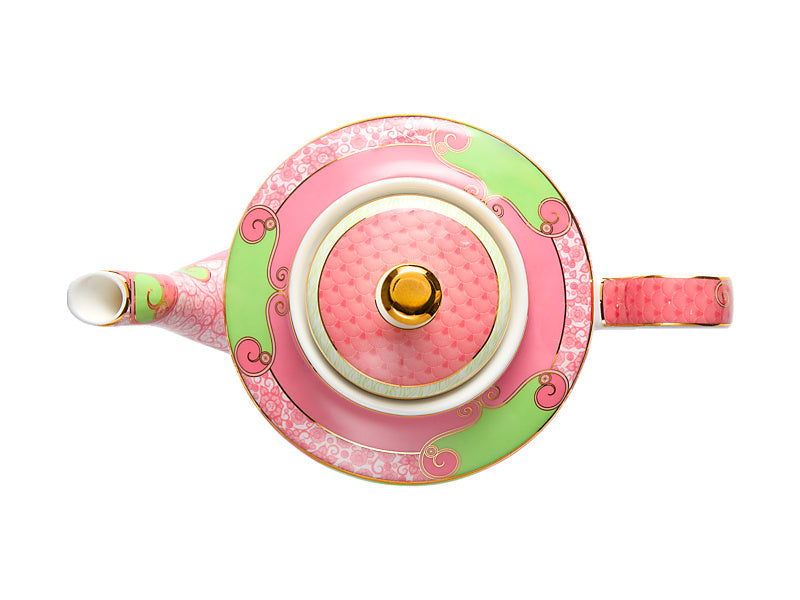 Wicked Pink Goes Good With Green Teapot With Infuser Glinda Gift Boxed