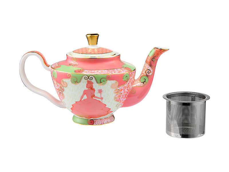 Wicked Pink Goes Good With Green 5pc Tea Set Glinda Gift Boxed