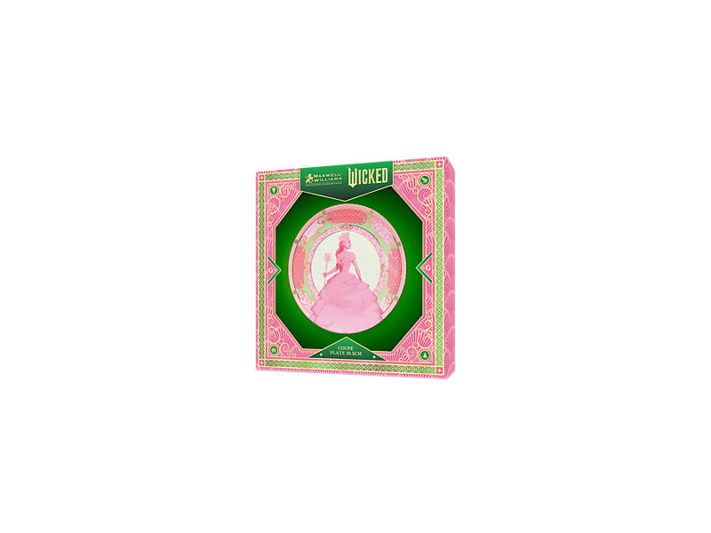 Wicked Pink Goes Good With Green Coupe Plate Glinda Gift Boxed