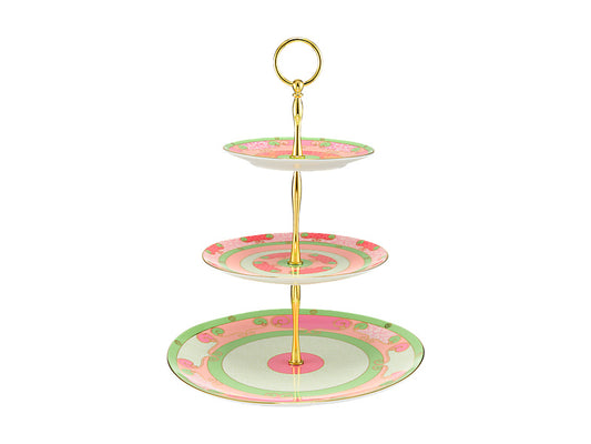 Wicked Pink Goes Good With Green 3 Tiered Cake Stand Glinda Gift Boxed