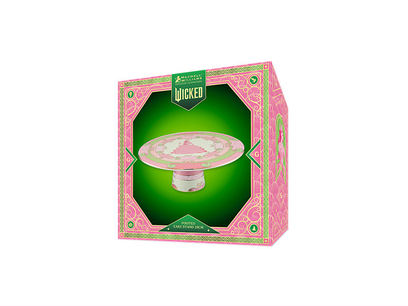Wicked Pink Goes Good With Green Footed Cake Stand Glinda Gift Boxed