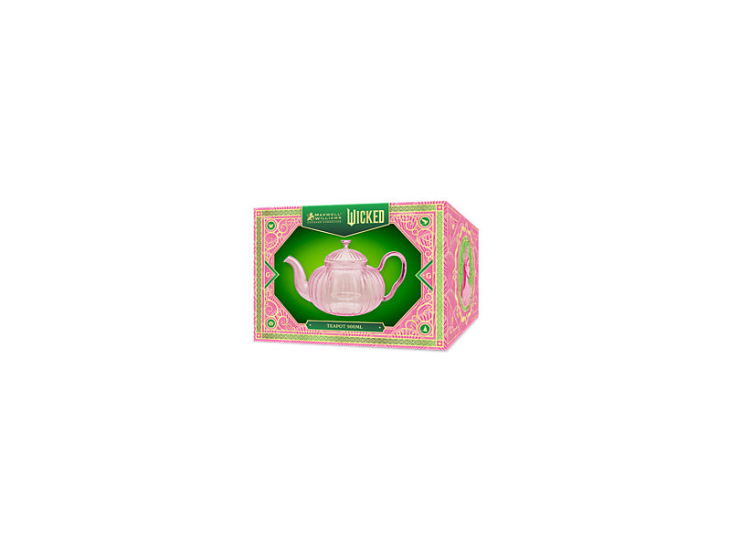 Wicked Pink Goes Good With Green Teapot Gift Boxed