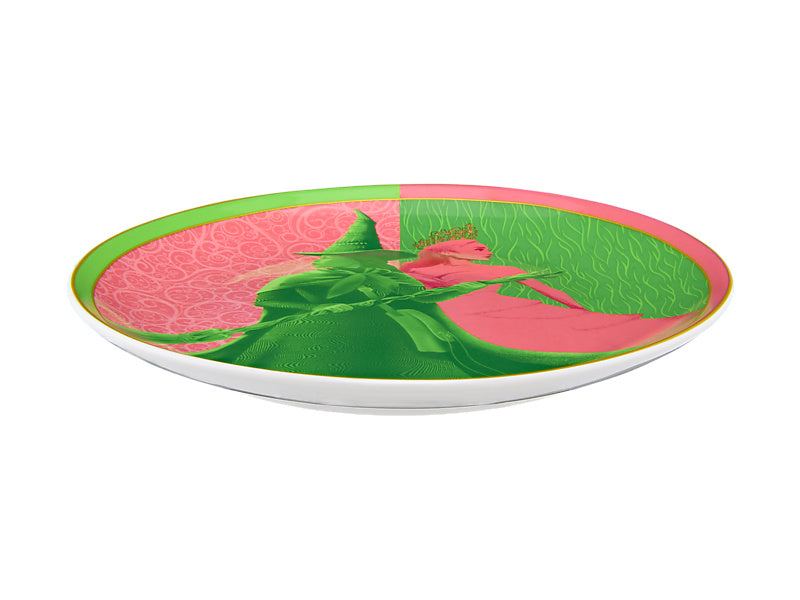 Wicked Magical Coupe Side Plate Pink & Green Forever Gift Boxed