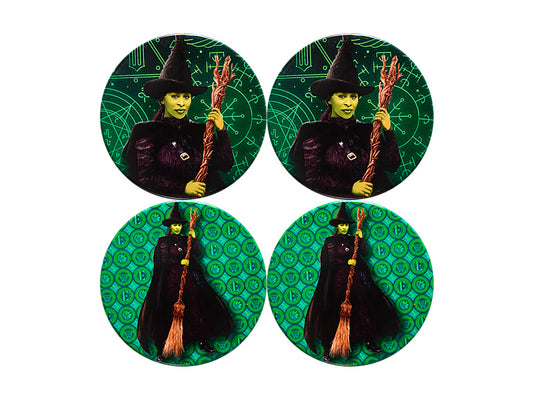 Wicked Magical Ceramic Coaster Set of 4 Elphaba Gift Boxed