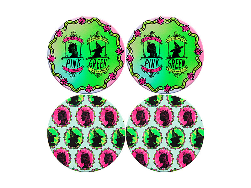 Wicked Magical Ceramic Coaster 10cm Set of 4 Positively Perfect Gift Boxed