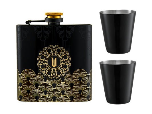 Wicked Wizard's Palace Hip Flask Set 4pc Gift Boxed