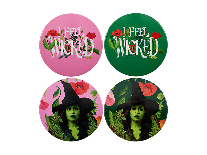 Wicked Ceramic Coaster Set of 4 Feel Wicked Gift Boxed