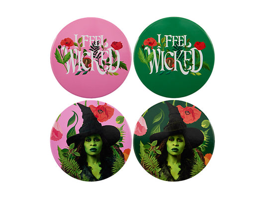 Wicked Ceramic Coaster Set of 4 Feel Wicked Gift Boxed