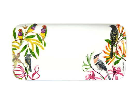 Eloise Short Lyric Rectangular Platter Birds Gift Boxed