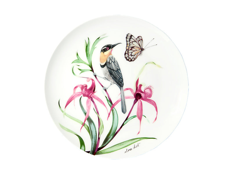 Eloise Short Lyric Coupe Plate Spinebill Honeyeater Gift Boxed