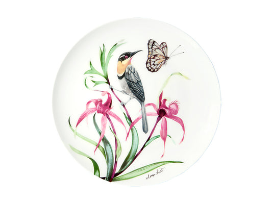 Eloise Short Lyric Coupe Plate Spinebill Honeyeater Gift Boxed