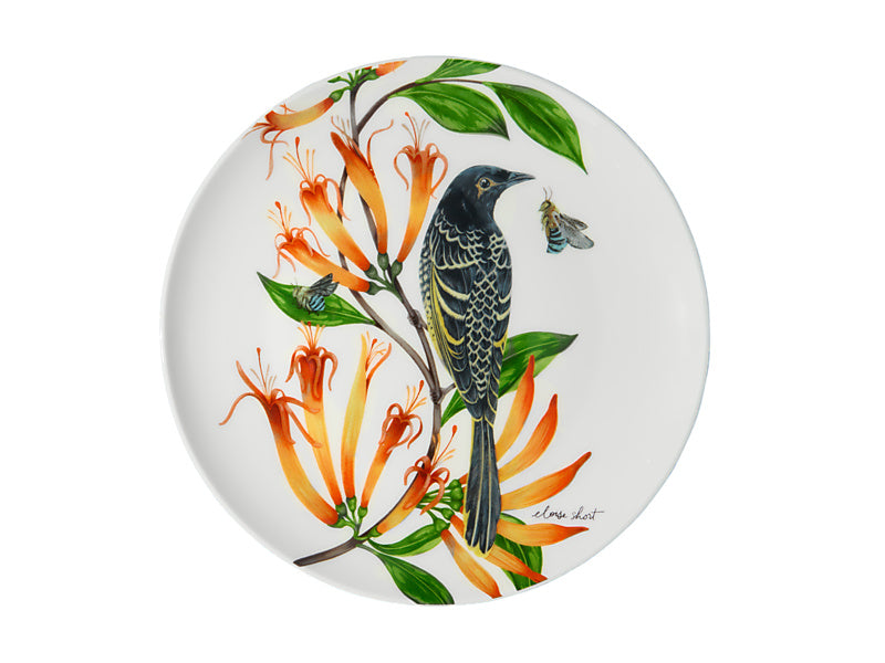 Eloise Short Lyric Coupe Plate Regent Honeyeater Gift Boxed